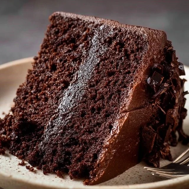 Delicious Chocolate Espresso Cake topped with chocolate and espresso flavors