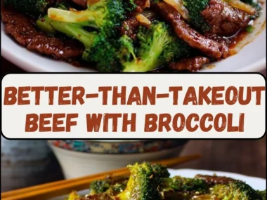 Delicious homemade beef with broccoli served in a bowl