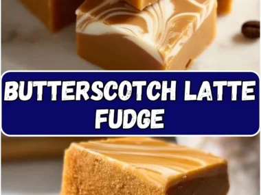 Delicious butterscotch latte fudge dessert with creamy texture and rich flavor