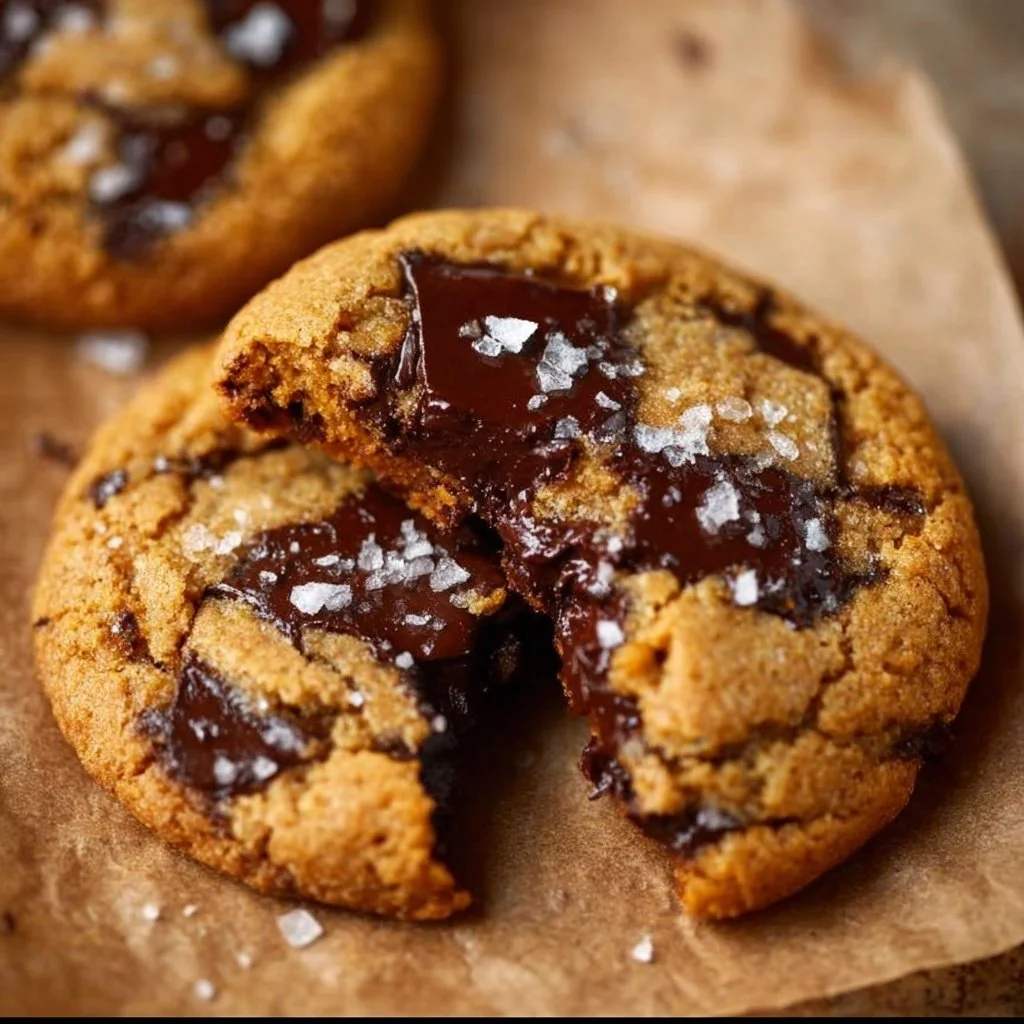 Delicious chewy pumpkin chocolate chip cookies fresh out of the oven