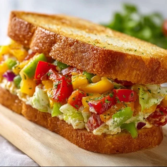 Chopped Italian Sandwich with fresh ingredients and vibrant toppings