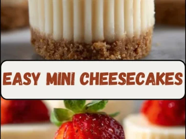 Delicious easy mini cheesecakes topped with fresh fruit