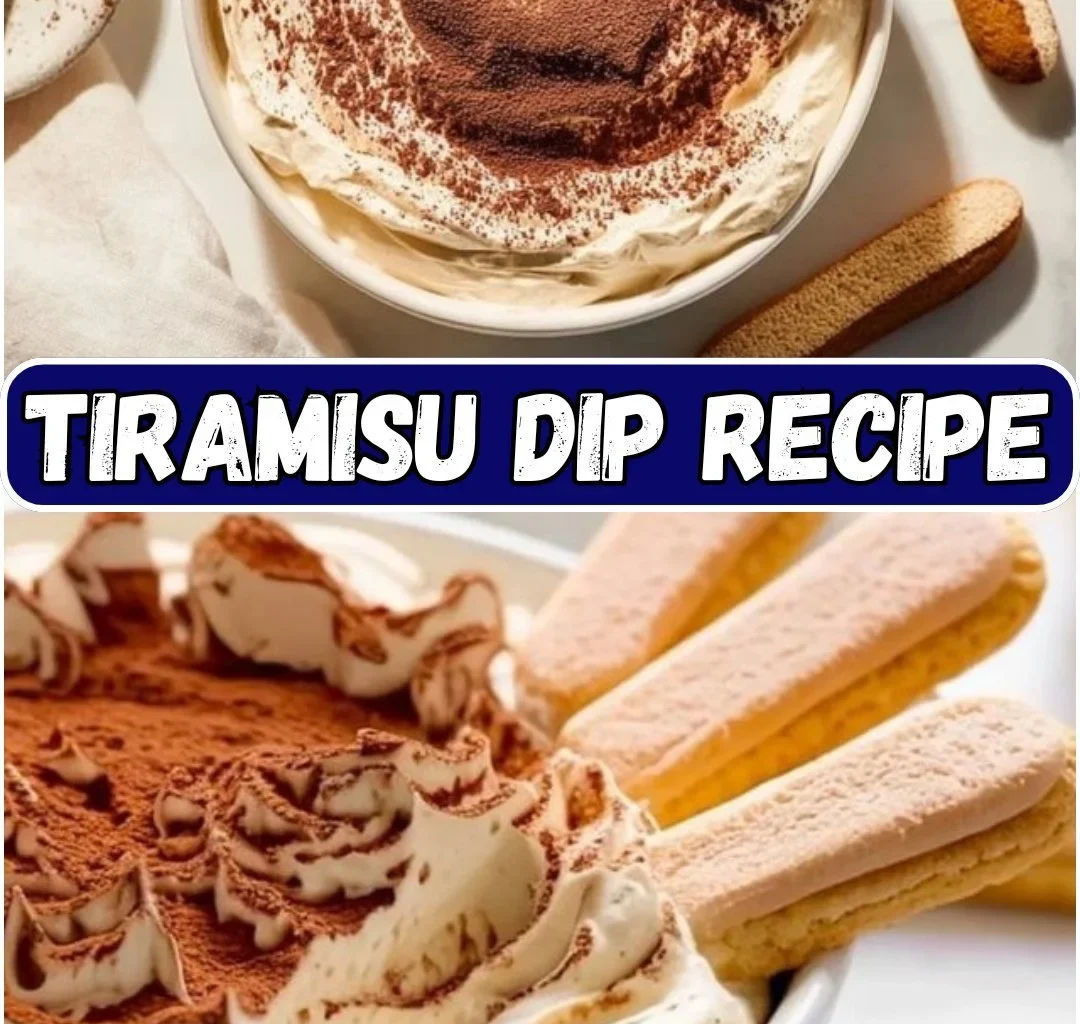 Delicious Tiramisu Dip served in a bowl with cocoa powder on top