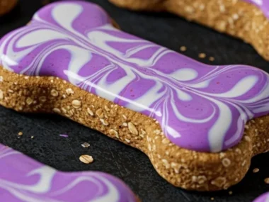 Apple and blueberry dog treats for healthy and happy dogs