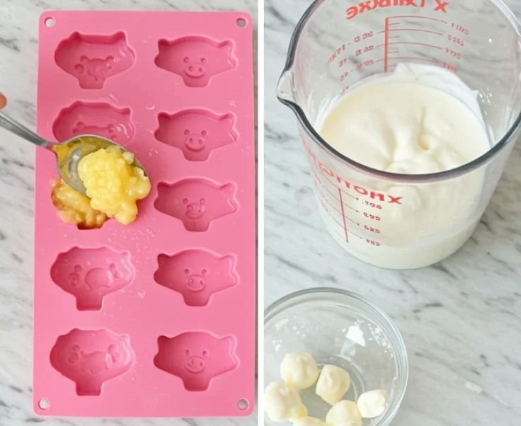 Healthy apple and yogurt dog treats for pet dogs