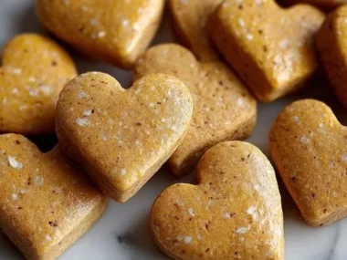 Homemade banana honey dog biscuits fresh out of the oven