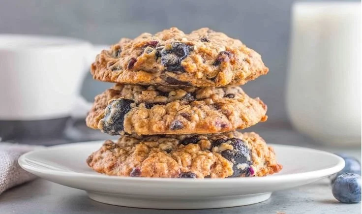 Blueberry peanut butter dog treats for healthy dog snacks