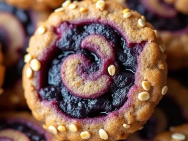 Blueberry Swirl Dog Treats made from natural ingredients for dogs