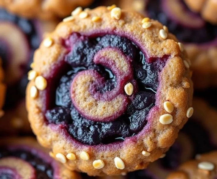 Blueberry Swirl Dog Treats made from natural ingredients for dogs