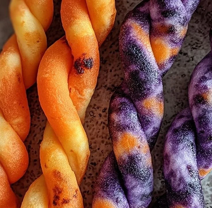 Healthy homemade blueberry carrot twists for dogs in a bowl