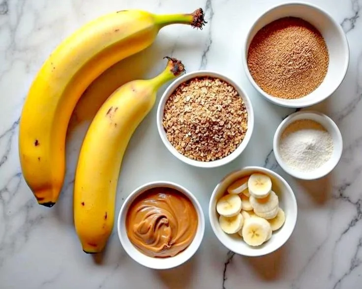 Homemade no-bake peanut butter banana dog treats on a plate