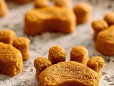 Homemade pumpkin applesauce dog treats for healthy dog snacks