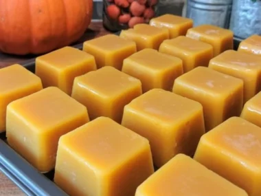 Pumpkin and banana chill cubes for dogs, a refreshing treat