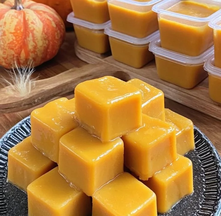 Pumpkin and banana chill cubes, refreshing dog treats for hot days