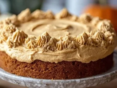 Delicious Pumpkin Peanut Butter Dog Cake for pets