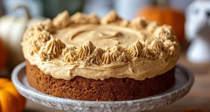 Delicious Pumpkin Peanut Butter Dog Cake for pets