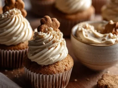 Delicious Pumpkin and Peanut Butter Pupcake Treats for dogs