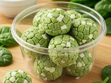 Healthy Spinach Apple Yogurt Bites for a nutritious snack