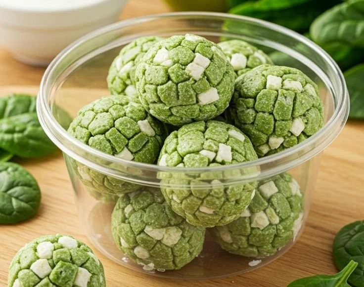 Healthy Spinach Apple Yogurt Bites for a nutritious snack