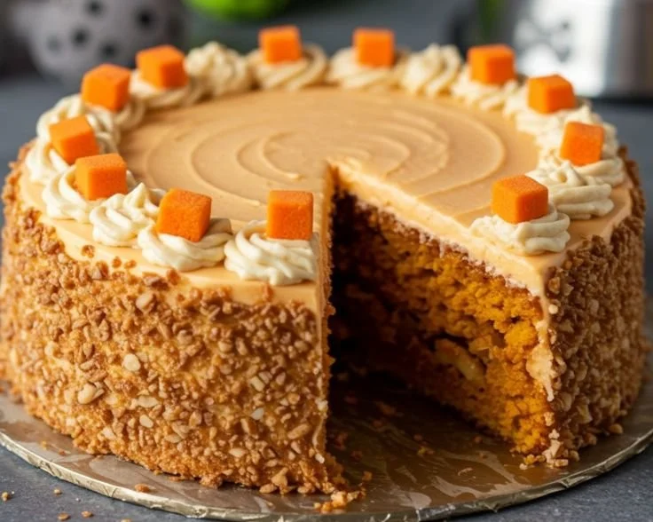 Homemade Sweet Potato and Oatmeal Dog Cake for pet celebrations