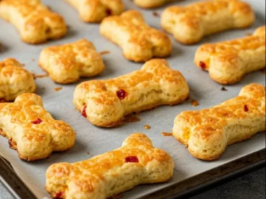 4-Ingredient Bacon Cheddar Dog Treats for dogs