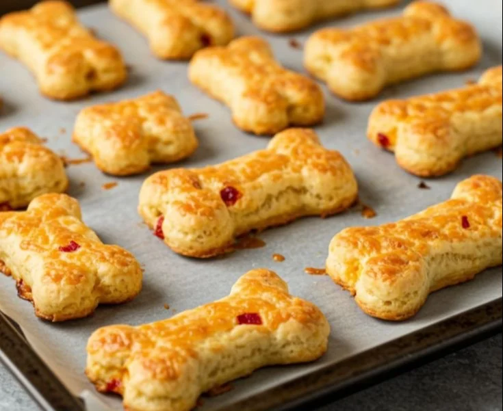 4-Ingredient Bacon Cheddar Dog Treats for dogs