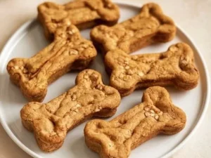 Homemade apple and banana oat air fryer dog treats