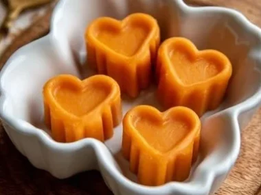 Healthy apple carrot frozen dog treats for dogs