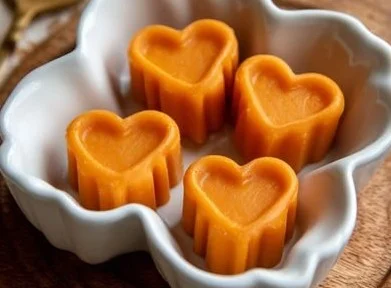 Healthy apple carrot frozen dog treats for dogs