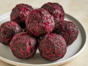 Healthy Banana and Beetroot Balls treats for dogs