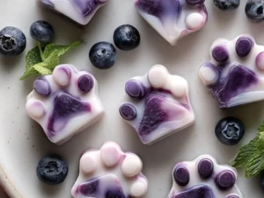 Frozen Berry Yogurt Swirl Dog Treats for happy, healthy pets