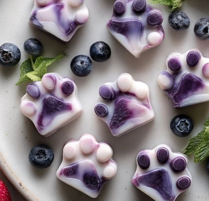 Frozen Berry Yogurt Swirl Dog Treats for happy, healthy pets