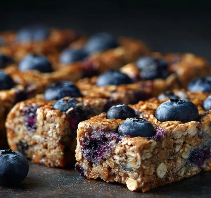 Blueberry and banana chewy bars for dogs, perfect as a tasty treat.