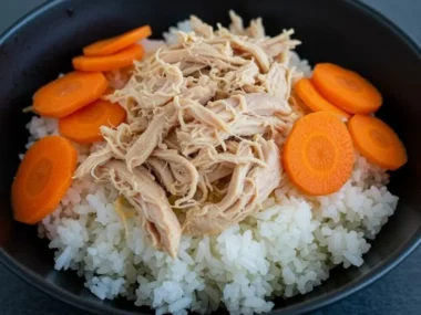 Healthy Chicken and Rice Comfort Bowl for Dogs