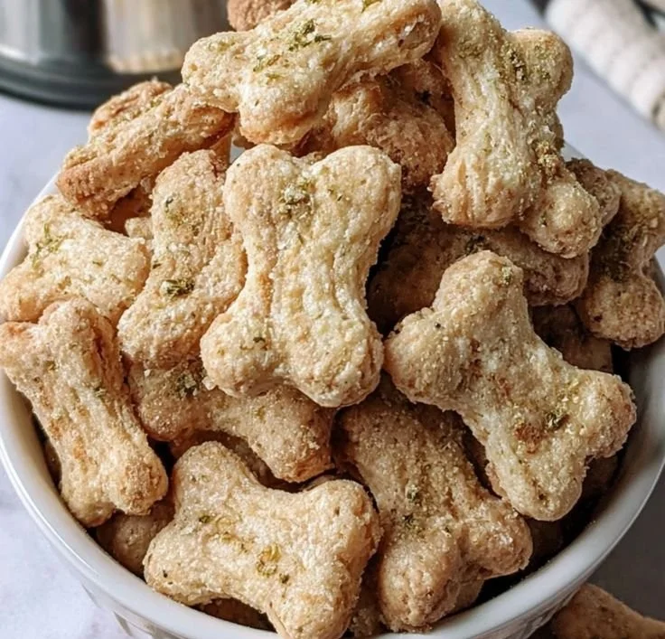 Homemade Chicken Rice Crunch Bones recipe for pets