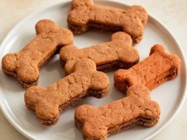 Homemade coconut carrot dog treats for healthy snacks