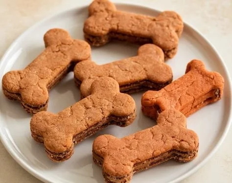 Homemade coconut carrot dog treats for healthy snacks