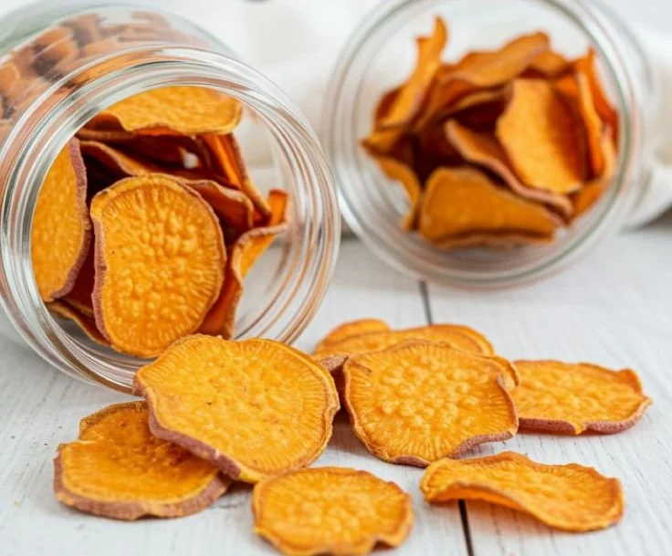 Healthy dehydrated dog treats in a bowl for pet owners