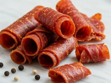 Homemade dehydrator pumpkin leather dog treats for healthy pets