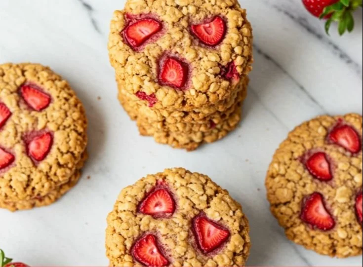 Homemade strawberry honey biscuits for dogs, healthy dog treats recipe