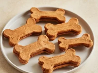 Healthy dried sweet potato dog treats for training and rewards