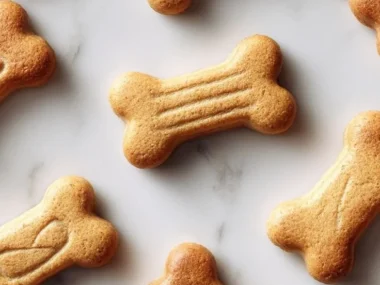 Homemade baked dog treats ready for your furry friend
