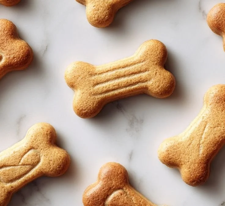 Homemade baked dog treats ready for your furry friend