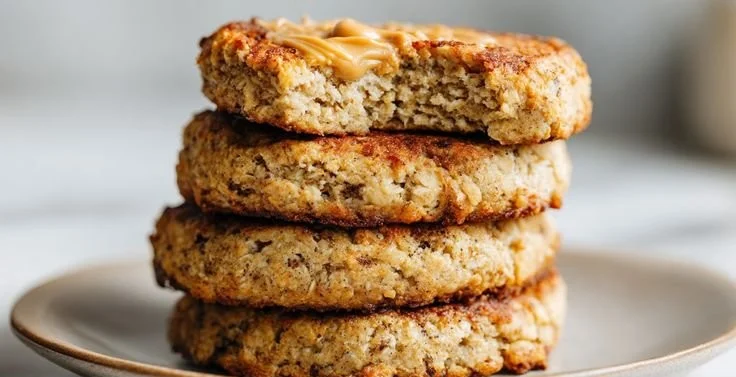 Homemade banana pancakes served as a treat for dogs