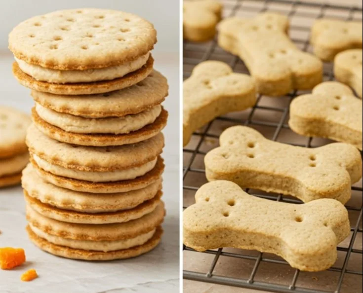 Easy homemade dog oatmeal treats recipe for healthy dog snacks