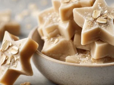 Homemade frozen dog treats in a bowl for cooling summer snacks