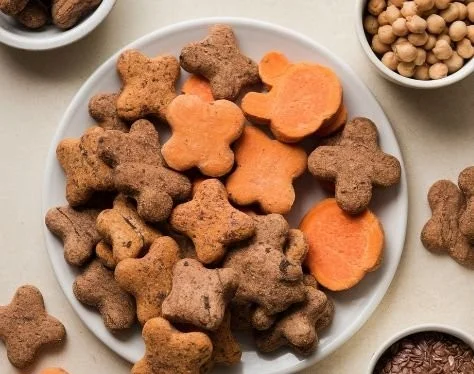 Homemade grain-free dog biscuits for healthy canine snacks