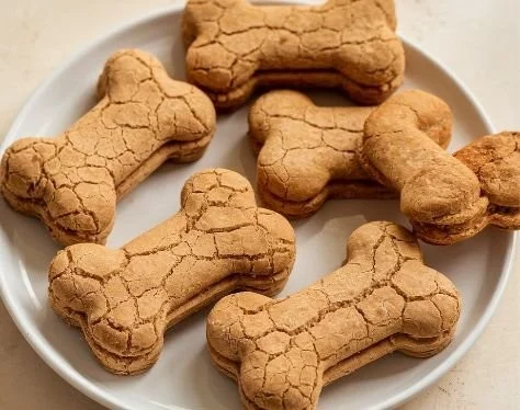 Assorted grain-free dog treats in a bowl for healthy pet snacks
