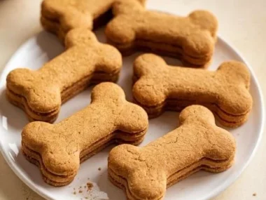 Assorted grain-free dog treats in a bowl