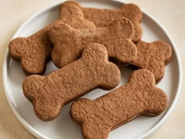 Grain-free dog treats with coconut flour for healthy pets